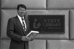 Photo Op in Front of State Library, Members