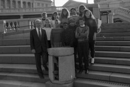 Group Photo on the East Wing Concourse, Members, Students