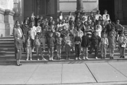 Group Photo on Capitol Steps, Capitol and Grounds, Members, Students