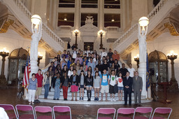 Guests Visit the Capitol, Northeast High School, Group Photo, High School Students, Rotunda