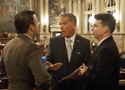 Discussing Legislation, Group Photo, House Bill