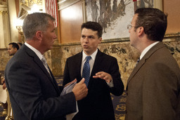 Discussing Legislation, Group Photo, House Bill
