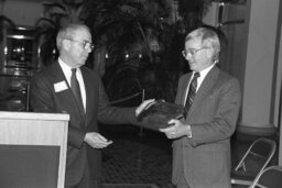 Award Presentation to a Representative, East Wing Rotunda, Guests, Members