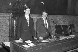 Photo Op on the House Floor, Guests, Members, Speaker's Rostrum