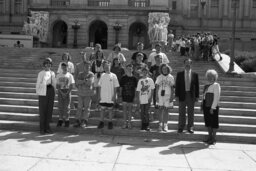 Group Photo on Capitol Steps, Capitol and Grounds, Members, Students