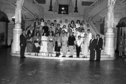 Group Photo in Main Rotunda, Members, Visitors to the State Capitol