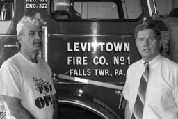 Grant Presentation by Representative, Fire Station, Firefighters, Members