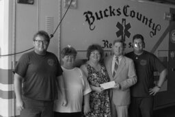 Grant Presentation by Representative, Bucks County , Fire Station, Firefighters, Members
