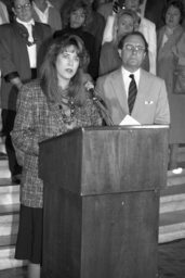 Press Conference in Main Rotunda, Attorney General, Members, Participants