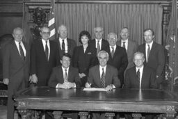 Bill Signing in Governor's Reception Room, Guests, Members