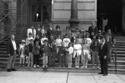 Group Photo on Capitol Steps, Capitol and Grounds, Members, Students