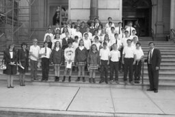 Group Photo on Capitol Steps, Capitol and Grounds, Members, Students