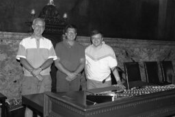 Photo Op on House Floor, Guests, Members, Speaker's Rostrum