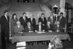 Bill Signing in the Main Rotunda, Guests, Lieutenant Governor, Members, Senate Members