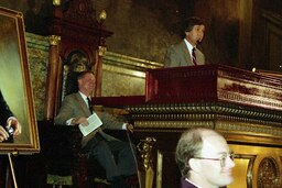 Ceremony, Unveiling Speaker Portraits, Members, Parliamentarian, Speaker's Rostrum