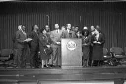 News Conference on HB 185, Capitol Media Center, Members, Participants, Senate Members