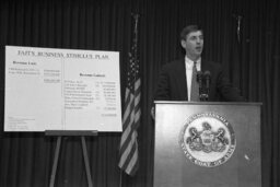 News Conference on Fajt's Business Stimulus Plan, Capitol Media Center, Chart, Members