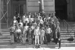 Group Photo on the Capitol Steps, Capitol and Grounds, Children, Members