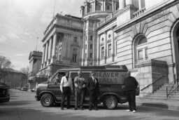 Photo Op of the Beaver Falls Victory Van, Capitol and Grounds, Fans, Members, Vehicle