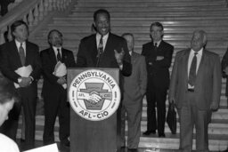 News Conference with the AFL-CIO, Main Rotunda, Members, Participants