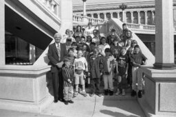 Group Photo on the East Wing Concourse, Members, Students