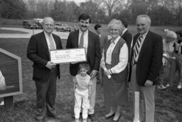 Grant Presentation by Representative, Child, Members, Millersville Pike Park, Participants