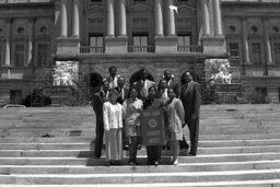 Group Photo on Capitol Steps, Capitol and Grounds, Members, Urban League Leadership Institute Representatives
