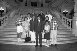 Group Photo in Main Rotunda, Members, Visitors to the State Capitol