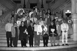 Group Photo in Main Rotunda, Mail Boxes, Members, Senior Citizens