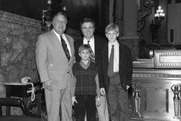 Photo Op on the House Floor, Guests, Members, Speaker's Rostrum