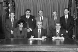 Bill Signing in the Governor's Reception Room, Guests, Members