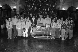 Group Photo in Main Rotunda (Mundy), Scout Group, Staff