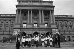 Group Photo on the Capitol Steps, Capitol and Grounds, Members, Students