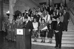 News Conference on State System of Higher Education, Main Rotunda, Members, Participants