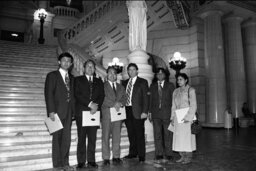 Group Photo, Chinese Visitors to the State Capitol (Gordner), Main Rotunda, Staff