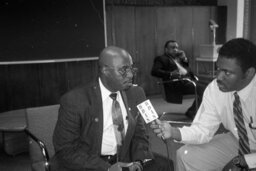 Black Caucus Budget Hearing, Members, News Crew