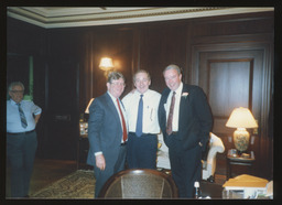 Rep. Edward Burns with visitors in his Harrisburg office.