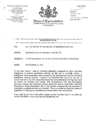 House Bill 2992, Paramedic Training for Volunteer Firefighters