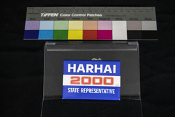 Campaign Pin, Harhai 2000, State Representative