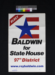 Campaign Poster, Elect Baldwin for State House 97th District