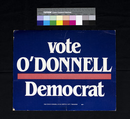 Campaign Poster, Vote O'Donnell Democrat