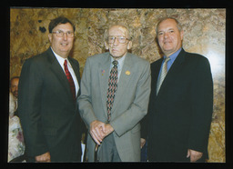 Rep. Paul Semmel and Speaker Rep. John M. Perzel with Corporal Luke Levengood.