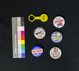 These pins include someone running for the House of Representatives and governor.