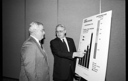 Looking over the budget graph with Rep. Joseph Pitts