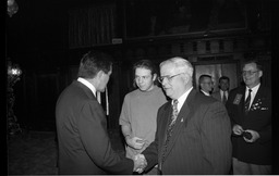 Shaking hands with Governor Ridge in the Governor's Reception Room