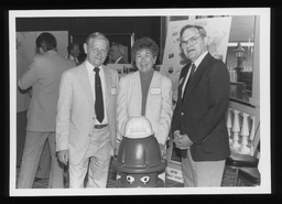 Reps. Harry E. Bowser and James L. Wright, Jr. with House Staff Member Margaret M. Foran