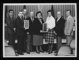 Reps. James L. Wright, Jr. and Edward Burns, Jr. at an awards presentation