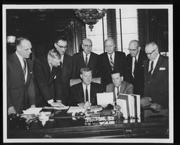 Meetings and Bill Signings, Stream Improvement Project, 1967.