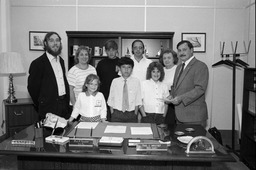 Visiting group in member's office