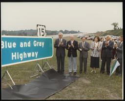 Blue and Gray Highway